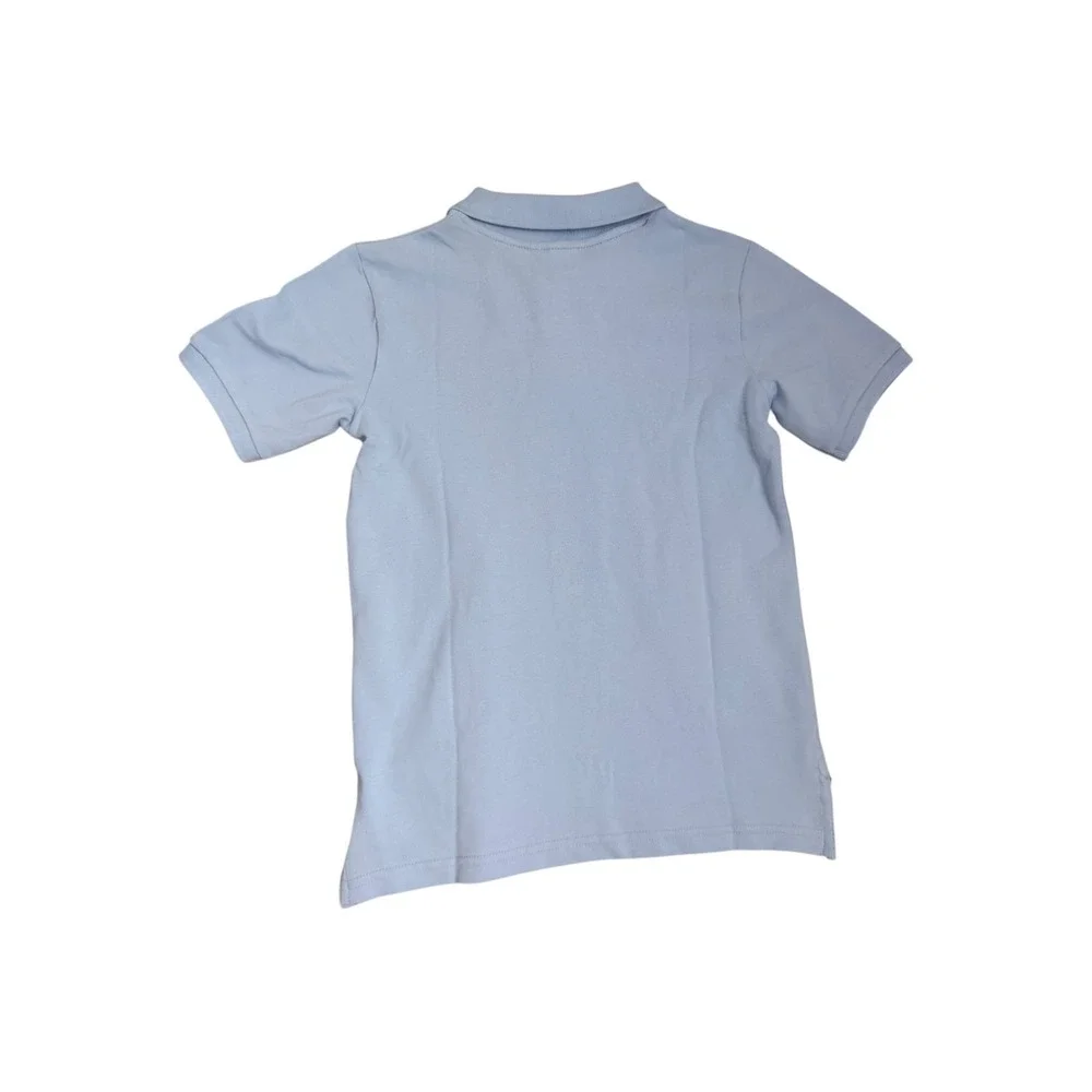 Gymboree Boys Light Blue Short Sleeve Polo Shirt Uniform Size‎ 8 Twin Pack NEW